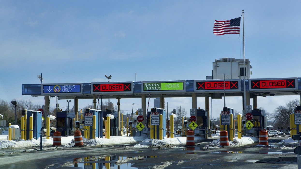 Une douane américaine.