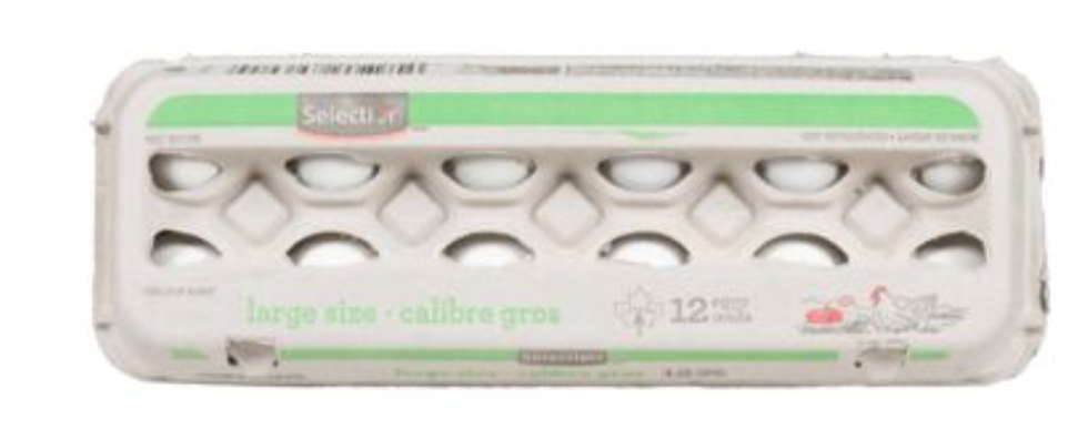 Une douzaine d'oeufs.