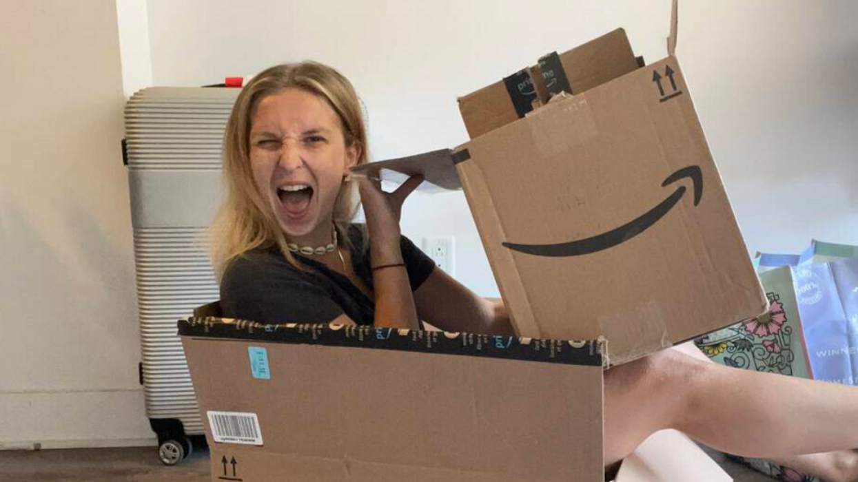 Une Française qui s'apprête à déménager.