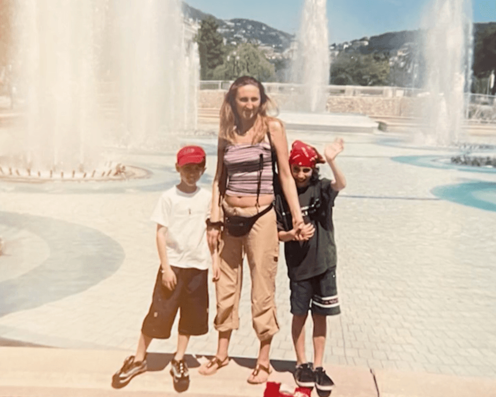 Une photo d'Aleksa d'OD et sa famille.