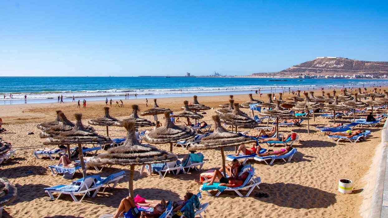 Une plage au Maroc.