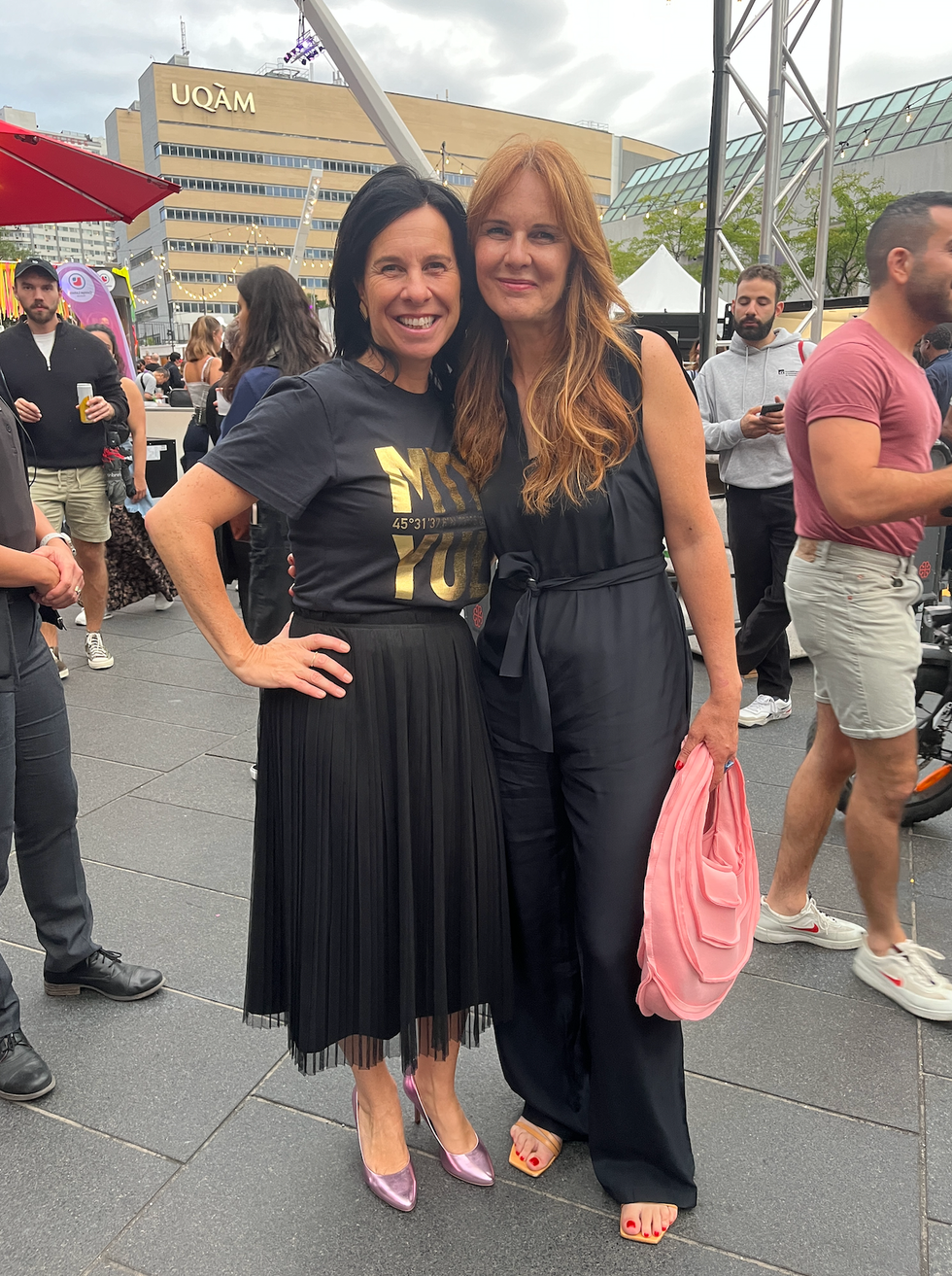 Val\u00e9rie Plante et Chantal Durivage.