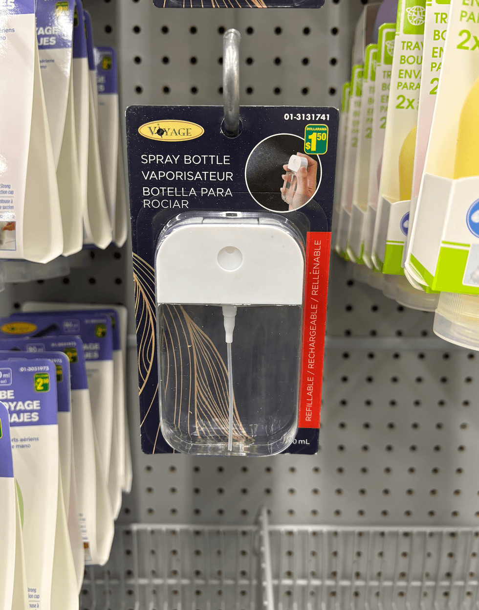 Vaporisateur sur les \u00e9tag\u00e8res du Dollarama.