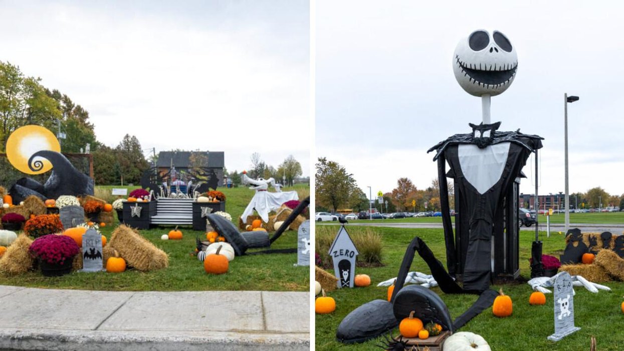 Vaudreuil a construit un décor inspiré de Tim Burton avec un Jack GÉANT qui vaut le détour