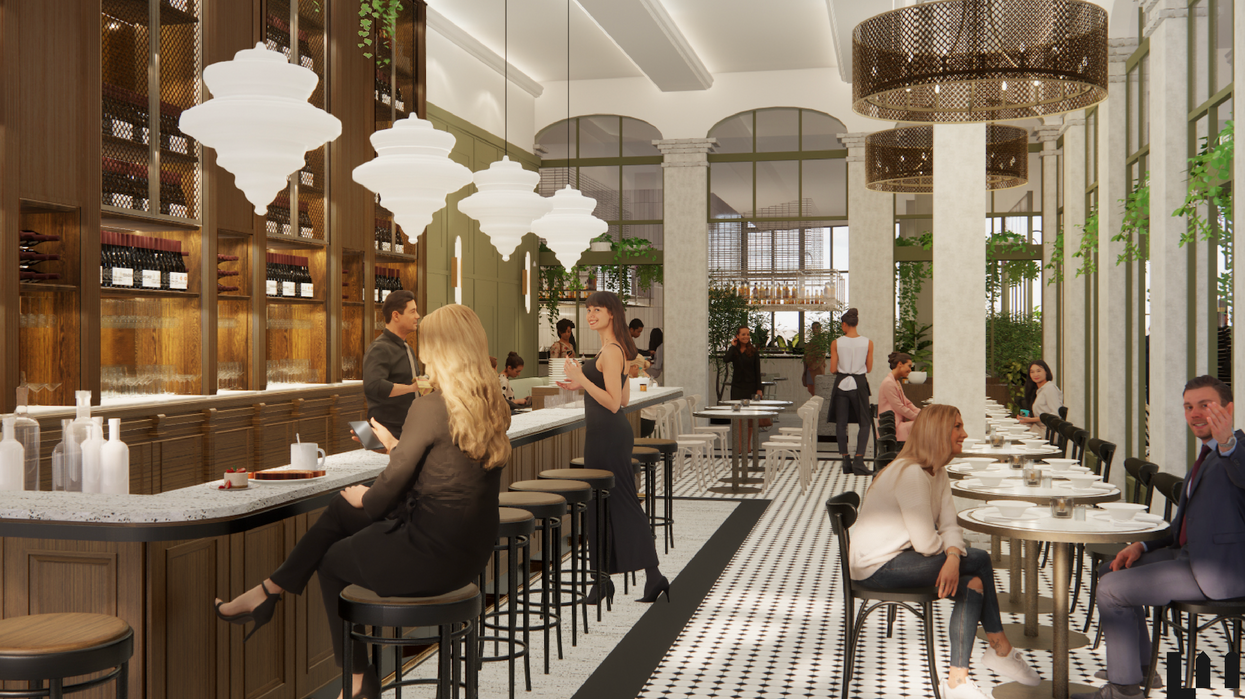 Visuels du hall alimentaire Le Fou Fou au Royalmount.