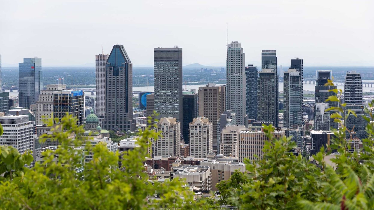 Vue sur Montréal à partir du mont Royal.