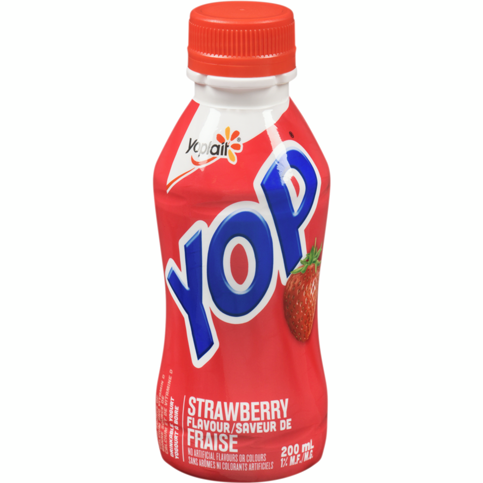 Yogourt \u00e0 boire Yop de Yoplait.
